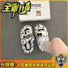 Diadema con Estampado de Gato y Leopardo y Lazo Pantuflas Peludas Ropa de Abrigo para Mujer Otoño/Invierno 2026 Pantuflas de Algodón Suave, Cálidas y Holgazanas