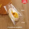 Bolsa de Embalaje para Pan Bolsa para Hornear Transparente Scone Comida Bolsa con Cierre Hermético Pequeña Galleta Pastel Tostada Sellado Bolsa Autoadhesiva