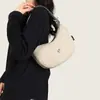 Bolsa Leve para Dumpling Macaron 2026 Nova Bolsa Transversal Casual de Nylon para Mulheres Versátil Pequena Bolsa de Ombro Crescente