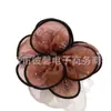 Hermoso y brillante tul con pedrería y accesorios de flor de camelia para ropa DIY, accesorios para el cabello y decoraciones de corsage