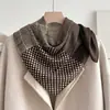Lenço Quadrado Pequeno Estilo Chinês Lírio 70% Algodão e Linho para Mulheres, Primavera, Outono, Verão, Lenço Pequeno, Faixa de Cabelo Estilo Pastoral