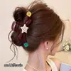 Grampo de cabelo grande de alta qualidade para mulheres 2026 novo estilo presilha de cabelo grampo tubarão parte de trás da cabeça muitos cabelos clipe acessório de cabelo