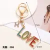 Nuevo Llavero de Letras de Diamantes de Colores de Amazon, Colgante de Bolso con Estilo de Combinación Inglesa de Moda, Decoración para Llavero de Coche