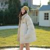 Ropa acolchada de algodón con costuras en color contrastante para mujer, invierno 2024, nueva marca de moda, ropa tipo pan, abrigo corto, chaqueta gruesa acolchada de algodón, chaqueta acolchada de algodón para parejas