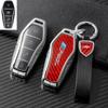 Funda de llave de metal de fibra de carbono real para BYD BYD Dolphin Yuan Qin plus Song plus funda de llave de coche