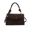 Bolso de Hombro de Moda Trendy para Mujer 2025 Nuevo Estilo Color Sólido Elegante Bolso Cruzado Retro Pequeño Cuadrado para Commuter