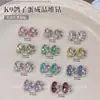 Brilhante K9 Base Aberta Ovo de Pombo Empilhado Joias de Diamante para Nail Art Joias de Luxo Acessível Loja Boutique Acabamento Manual Decoração de Unhas com Diamantes Empilhados