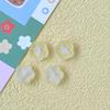 Accesorios de joyería DIY acrílico esmerilado flor de cinco pétalos gota aceite perforado cuentas sueltas cuerda para el cabello con cuentas material para cadena de teléfono móvil
