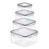 Juego de Cajas Zhanggong para Conservar Frescura Transfronterizas Polipropileno Grado Alimenticio Sellado Transparente Refrigerador Refrigerado Congelador Caja de Almacenamiento para Refrigerador