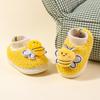 Zapatos de Algodón para Niños y Niñas, Pantuflas de Algodón con Dibujos Animados, Pantuflas Calientes Peludas con Cubierta para el Talón, Pantuflas de Algodón con Dibujos Animados para Bebés y Niños