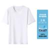 Nueva Camiseta de Manga Corta para Hombre de Verano, Cuello Redondo, Transpirable, Algodón Puro, Versátil, para Senderismo, Manga Media, Deportes al Aire Libre, Color Sólido, Holgada