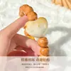 Pulsera de Queso con Cabeza de Mono Tallada con Corazón de Marfil Nogal Pequeño Círculo Único Pulsera de Cuentas Budistas para Hombres para Mujeres