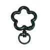 Broche de Primavera de Flor de Ciruelo Pintada de Colores, Anillo de Resorte Irregular, Accesorios para Llaveros DIY con Forma de Flor Pintada a Mano, Arte con Cuentas