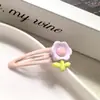 Horquilla de Flor Dulce Clip BB Estilo Occidental Infantil Tocado Lindo Flor de Cerezo Niña Pequeña Accesorios para el Cabello Flequillo Mechones Laterales Clip