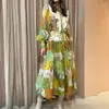 Amazon 2023 otoño e invierno nueva ropa de mujer de comercio exterior elegante vestido de manga larga con cuello de solapa y cintura de linterna