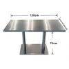 Celebridades de Internet Tienda de Té con Leche Mesa de Café Acrílico Mesa y Silla de Comedor Acero Inoxidable Mesa Redonda Pequeña Mesa Cuadrada Estilo Industrial Mesa Sólida