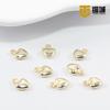 Cauda de corrente de extensão de coração de alta cor pendurada 18K ouro diy pulseira de amor artesanal pequeno pingente de jóias colar acessórios