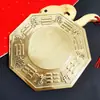 Espejo Gua Sha Grande de Cobre Espejo Convexo para el Hogar Diagrama Yin Yang Tai Chi Colgante de Puerta Ventana de Balcón Espejo Cóncavo Lente Convexo de Cobre
