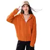 Chaqueta Cardigan de Punto Estilo Coreano para Mujer, Nueva de Principios de Primavera 2026, Ligera, Madura, Cardigan de Punto Superior Naranja