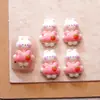 Celebridad de Internet Conejo Fresa Dibujos Animados Accesorios para Uñas Lindo Estéreo Piruleta Helado Accesorios para Uñas Pegamento de Crema DIY