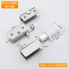 Bisagras de Cristal de Acero Inoxidable sin Taladro para Gabinetes, Clips de Cristal sin Marco, Bisagras de Puerta de Apertura Automática y Ejes Giratorios