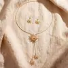 Bestseller Europeu e Americano Transfronteiriço da Amazon Simples Girassol Moda Tendência Personalizado Casual Versátil Colar Longo