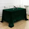 Toalha de mesa para conferência, retangular, para eventos e exposições, veludo dourado, vermelho, para uso comercial, pano vermelho de casamento