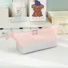 Nuevo estuche con forma de barco, versión coreana, impermeable, gran capacidad, bolsa de almacenamiento de papelería para estudiantes, plegable, caja de papelería multifuncional
