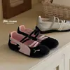 Zapatos de Ballet para Niñas de Comercio Exterior Primavera y Verano, Zapatos Planos sin Cordones, Zapatos Mary Jane Huecos de Boca Baja para Niños