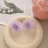 Novos brincos de flor de renda super fada de primavera brincos de florzinha super fada florzinha fresh brincos de flor de gaze flor de chifon Mori