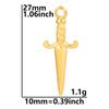 Accesorios para Espadas de Acero Inoxidable Europeos y Americanos Accesorios de Lujo Ligero de Nicho Collar de Acero de Titanio DIY Galvanoplastia al Vacío 18k