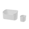 Gabinete con Espejo Caja de Almacenamiento de Cosméticos Tocador Almacenamiento de Productos para el Cuidado de la Piel Almacenamiento de Perfumes Caja de Almacenamiento Simple de Escritorio Caja Organizadora Transparente