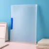 Classificador de Provas Abertas A3A4 Rotatório Porta-Fichas Transparente Arquivo de Aluno Clipe Lateral Colorido Pasta de Armazenamento de Dados