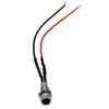Luz indicadora de cabeza cóncava de metal de 6 MM, LED de destello único, luz luminosa, luz de encendido de parpadeo automático, luz para montaje en vehículo 6V12V24V