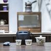 Porcelana de Jade Dehua Set de Té Portátil para Viaje Venta al por Mayor Olla Portátil para Preparación Rápida al Aire Libre Conveniente Regalo Set de Té