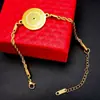 Pulsera Retro de Moda de Acero Inoxidable Hueco Incrustada con Diamantes con Diseño de Árbol de la Vida y Girasol, Joyería de Acero de Titanio de Alta Gama para Mujeres de Verano