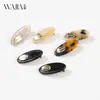 Nuevo Clip para el Cabello de Acetato Wjia Moda Etiqueta Dorada Sensación de Alta Gama Pinza de Pato para Mujer Clip para Flecos Rebeldes Accesorios para el Cabello Pinza para el Cabello Tocado