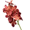 9 Orquídeas Phalaenopsis Artificiales para Decoraciones de Boda, Orquídeas Phalaenopsis Falsas, Flores Artificiales para Venta al por Mayor Transfronteriza
