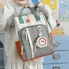 Mochila Escolar Nova Multifuncional Transfronteiriça, Bolsa para Aulas Particulares de Ensino Fundamental e Médio, Mochila Casual da Moda de Grande Capacidade, Bolsa para Mamãe