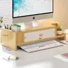Soporte Elevador Base Elevadora para Monitor de Computadora de Escritorio Estante de Almacenamiento para Escritorio de Oficina