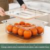 Recipientes Portionados Tipo Gaveta para Geladeira de Grau Alimentício para Armazenamento de Frutas e Vegetais, Plástico de Grau Alimentício Doméstico para Freezer Economizador de Espaço