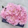 Hortensia artificial nueva, directa de fábrica, de 5 cabezas, de primavera, recubierta de tela, flor falsa, decorativa para el hogar.
