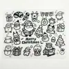 Bloco de Rascunho de Silicone de Natal Lavável Reutilizável Apagável Bloco de Desenho Cartoon Bloco de Pintura de Silicone Personalizado OEM