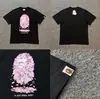 Marca da moda atacado transfronteiriço para comércio exterior Amazon: camiseta de manga curta tubarão de alta resistência, camiseta cabeça de macaco BAPE