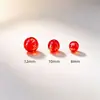 Grabado Dorado Cinco Vías Dios de la Riqueza Mantra de Seis Caracteres Cuentas Sueltas de Cristal Cuentas Budistas Esmaltadas Cuentas de Vidrio Material para Accesorios de Joyería DIY