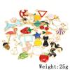 Fábrica de atacado liga 30 PCs gota de óleo pingente acessórios para cabelo pulseira colar acessórios DIY acessórios liga