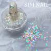 Uñas Macaron 1MM japonesas y coreanas amor estrella mini lentejuelas fluorescentes alto brillo estrella de cinco puntas parche material para uñas