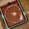 Gargantilha Retrô Francesa Pulseira de Margarida com um Toque de Luxo Leve, Colar Estilo Bucht com Estrela de Seis Pontas Escovada Cravejada de Diamantes para Mulheres