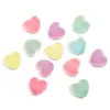 Miçangas Soltas em Forma de Coração de Veludo Coloridas como Macaron Versáteis Miçangas de Pelúcia Miçangas Soltas Acessórios para Joias Artesanais DIY Acessórios para Pingentes