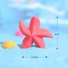 Micro Paisaje Artesanías de Resina Pequeños Adornos Playa Océano Paisajismo Submarino Serie Estrella de Mar Decoraciones para Hornear Pastel
